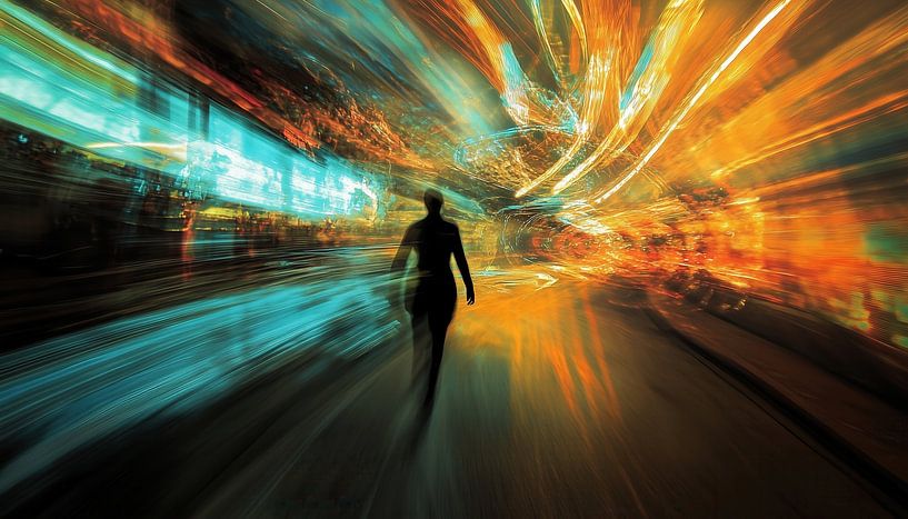 Man bij snelheid van het licht van TheXclusive Art