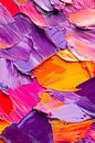 Kleurrijk acrylschilderij in textuur van Poster Art Shop thumbnail
