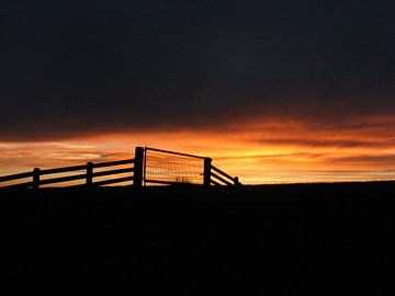 Zonsondergang.  Sunset. sur Joke Schippers