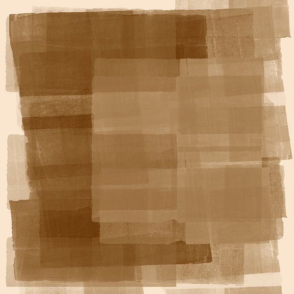 Wabi-sabi-Schlichtheit in neutralen beige-braunen Farben I. von Dina Dankers