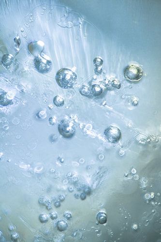 Lichtblauwe Belletjes in IJs | Fotografie