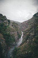 Der Fluss Var fließt durch die Gorge du Daluis Frankreich