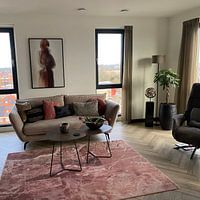 Photo de nos clients: portrait abstrait par Carla Van Iersel, sur toile