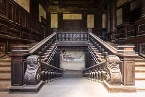 Verlassene Treppe.