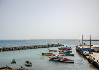 Vissershaventje in Sal Kaapverdië