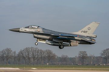 Touch & Go!  At Volkel Air Base this Dutch F-16 (J-017) of 312 Squadron made a touch & g by Jaap van den Berg