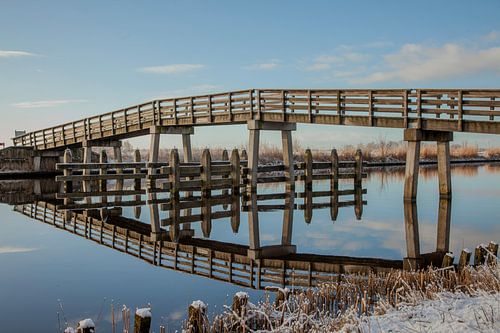 reflet d'un pont près de Driesum