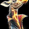 giraffe portret van Gelissen Artworks