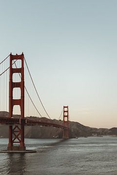 Vintage look Golden Gate Bridge in San Francisco | Reisfotografie | Californië, U.S.A. van Sanne Dost