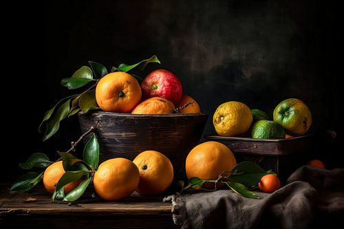 Still life with fruit. by AVC Art Studio
