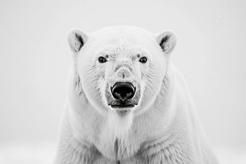 IJsbeer - zwart-witfotografie voor liefhebbers van het noordpoolgebied
