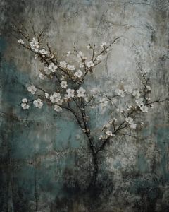 Blüte im Wabi-Sabi-Stil