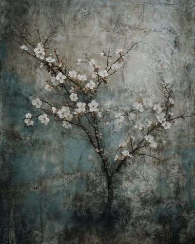 Blüte im Wabi-Sabi-Stil