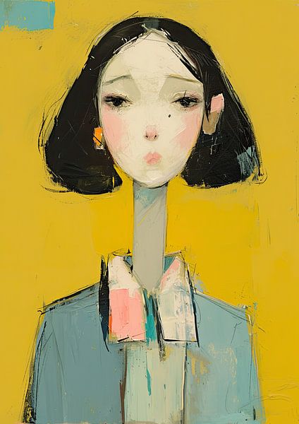 Yellow Gaze by Eye catching paintings