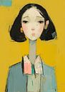 Yellow Gaze by Eye catching paintings thumbnail