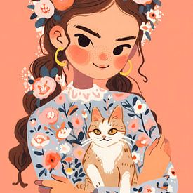 My Cat And Me by treechild .
