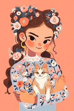 My Cat And Me by Treechild