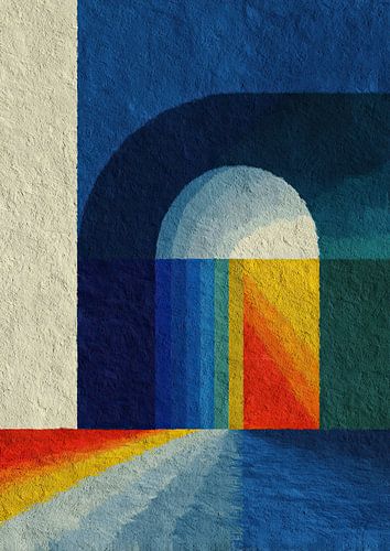 Abstract colour block grid: Geometry & e Texture by Niklas Maximilian