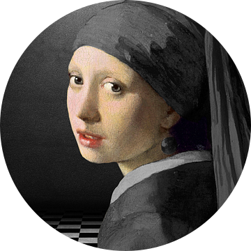 Meisje met de Parel – The almost Black & White Edition van Marja van den Hurk