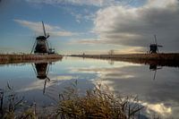 Kinderdijk day and night