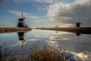 Kinderdijk jour et nuit sur Charlotte Bakker