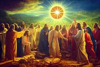 Gemälde Auferstehung Jesus Christus Illustation