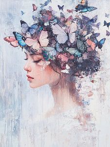 Schmetterling Frau