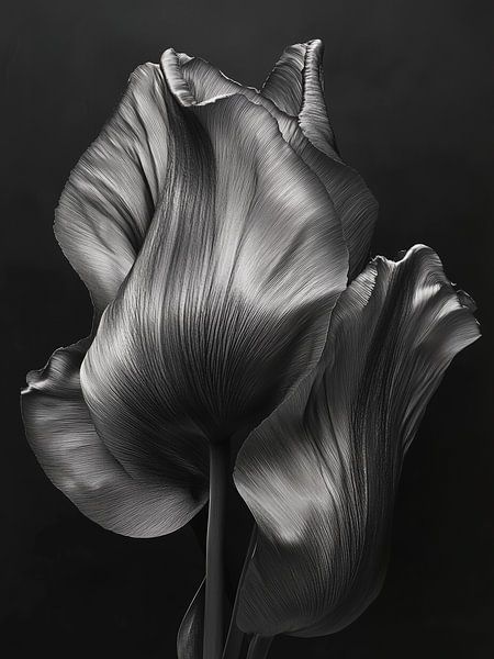 Black Tulip, Tulp Modern van Caroline Guerain