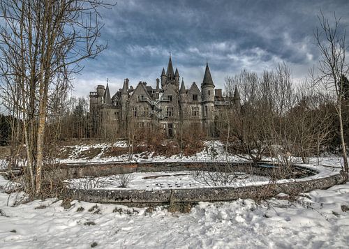 Kasteel in de sneeuw