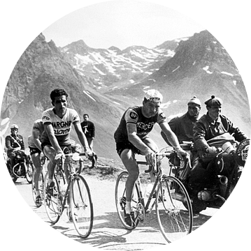Tour de France 1963: Anquetil, Bahamontes en Poulidor van Bridgeman Images