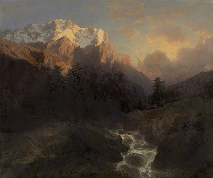 The Wetterhorn, Alexandre Calame by Atelier Liesjes
