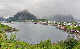 Rainy Weather in Reine by Gisela Scheffbuch