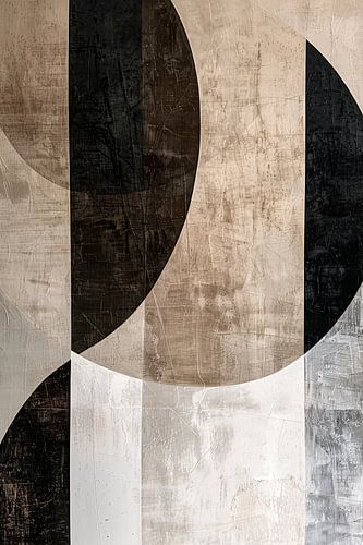 Minimalistische Sepia en Monochrome Abstractie