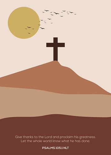 Verkündet seine Größe - Psalm 105:1