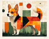 Corgi abstract by Marlon Paul Bruin thumbnail