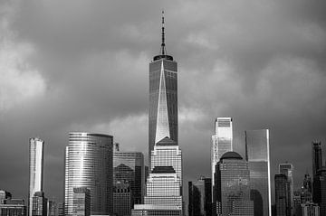 Skyline van het centrum van Manhattan van Karsten Rahn