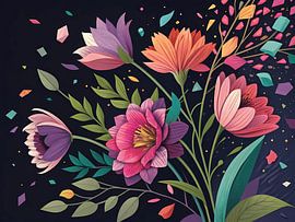 Feier der lebendigen Blüte von Artistic