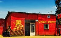 Ein Wettbüro in Ruanda