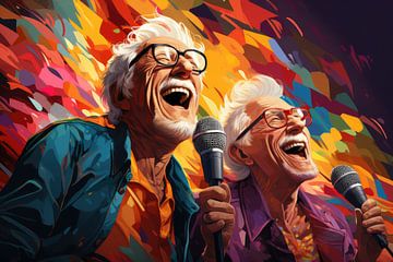 The Singing Grandpas by Beeld Creaties Ed Steenhoek | Photography and Artificial Images