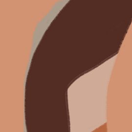 Nostalgische, vom Retro-Stil inspirierte abstrakte Minimal-Kunst II von Abstrakte minimalistische Kunst
