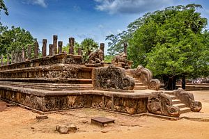 Die Tempelruinen von Polonnaruwa in Sri Lanka
