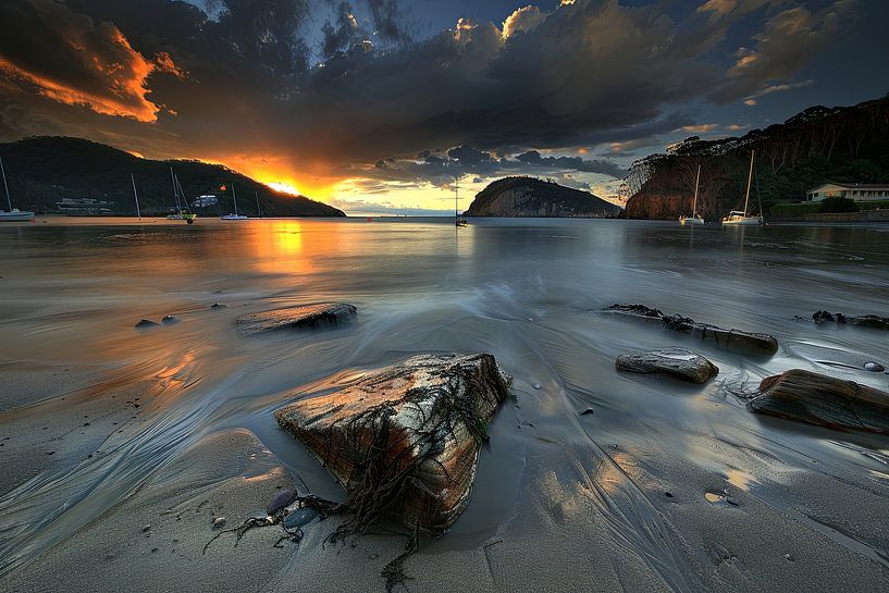 coucher de soleil en bord de mer par Egon Zitter