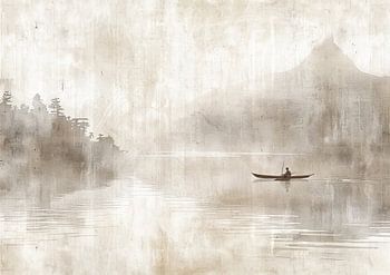 Landschap Schilderij | Reflections of Tranquil Solitude