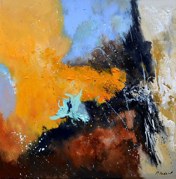 Groene vis in de rode zee van pol ledent