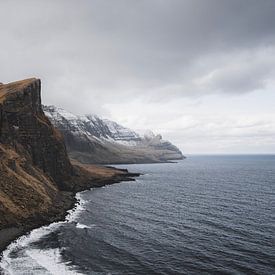 Rugged cliffs on the edge of the Alantic Ocean