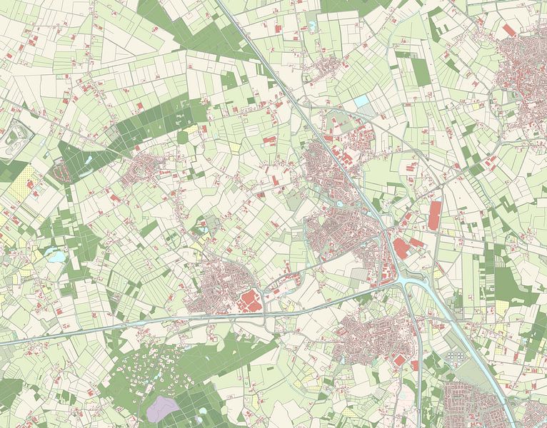 Kaart van Laarbeek van Rebel Ontwerp