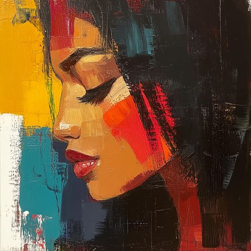 Abstracte sensuele vrouw