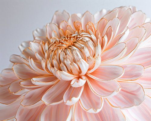 Nahaufnahme Chrysantheme mit Gold