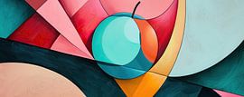 Abstract Painting Apple | Colorplay Orchard by Eye catching paintings