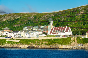 Blick auf Hammerfest in Norwegen